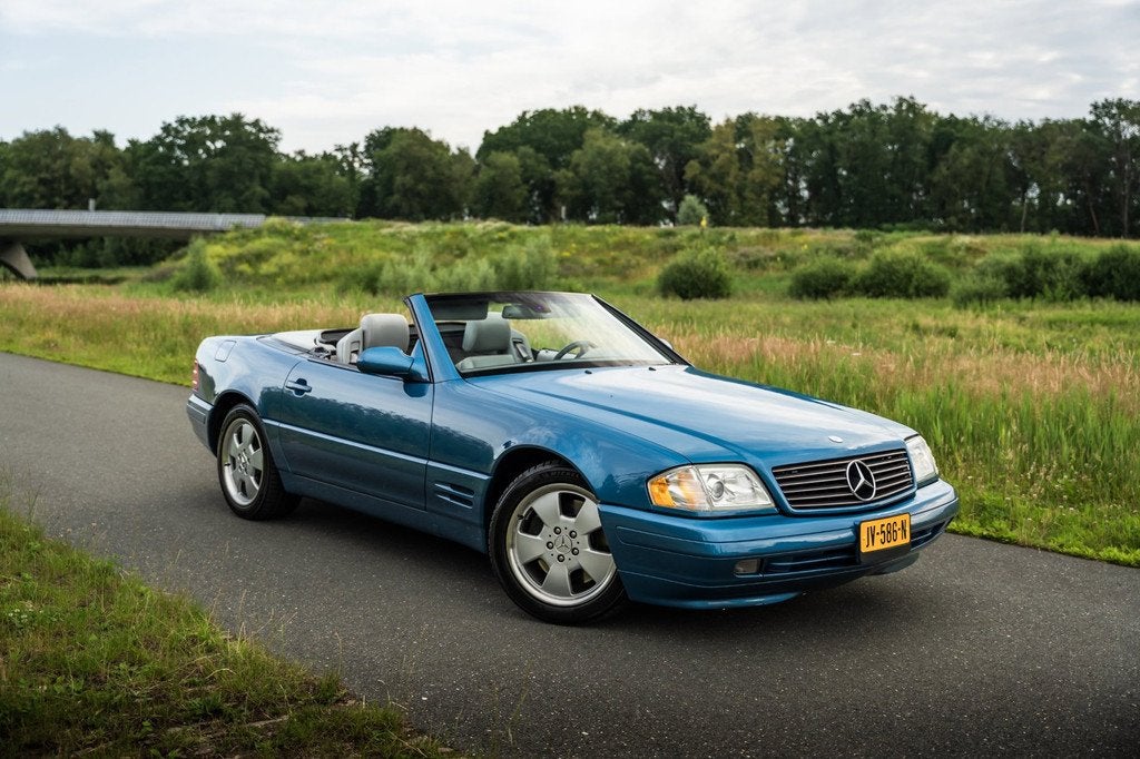 Mercedes-Benz SL-klasse Cabrio 500 Soft & Hard Top | TOPSTAA, Auto's, Achterwielaandrijving, 8 cilinders, Blauw, 1790 kg