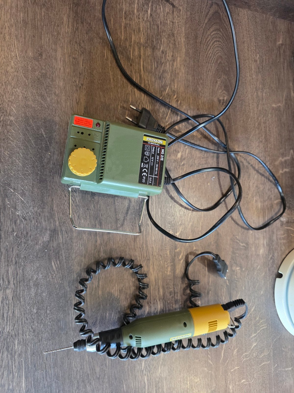 Proxxon Micromot set - NG 2/E transformator + multitool, Gebruikt, Variabele snelheid, Minder dan 400 watt, Ophalen