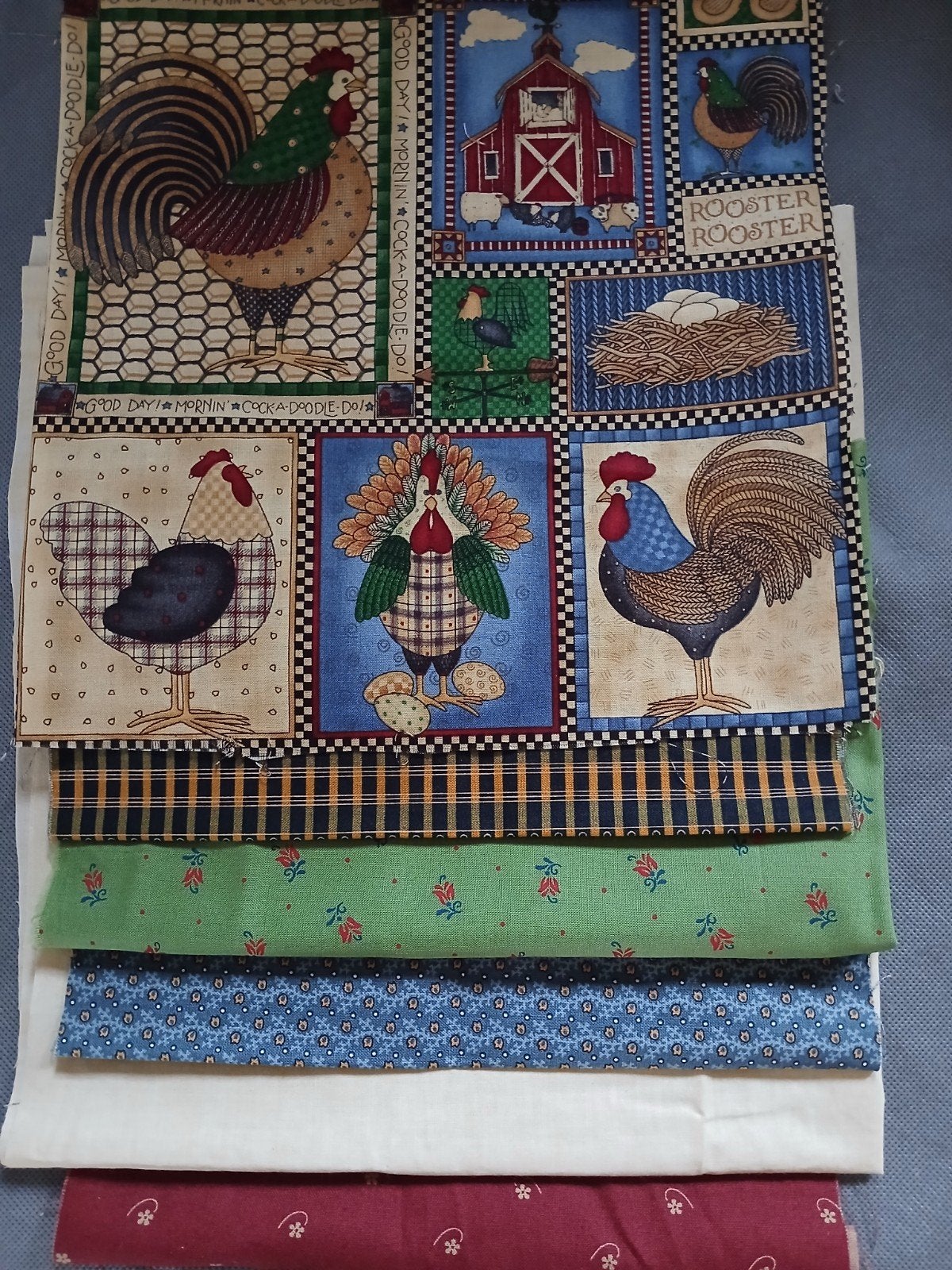 pakketje quilt stofjes, Hobby en Vrije tijd, Stoffen en Lappen, Overige kleuren, Ophalen of Verzenden, Zo goed als nieuw, 30 tot 120 cm