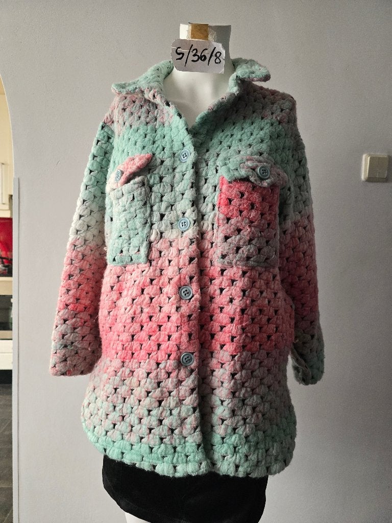 Made in Italy vest,jasje maat S/M, Kleding | Dames, Truien en Vesten, Maat 38/40 (M), Made in Italy, Ophalen of Verzenden, Roze