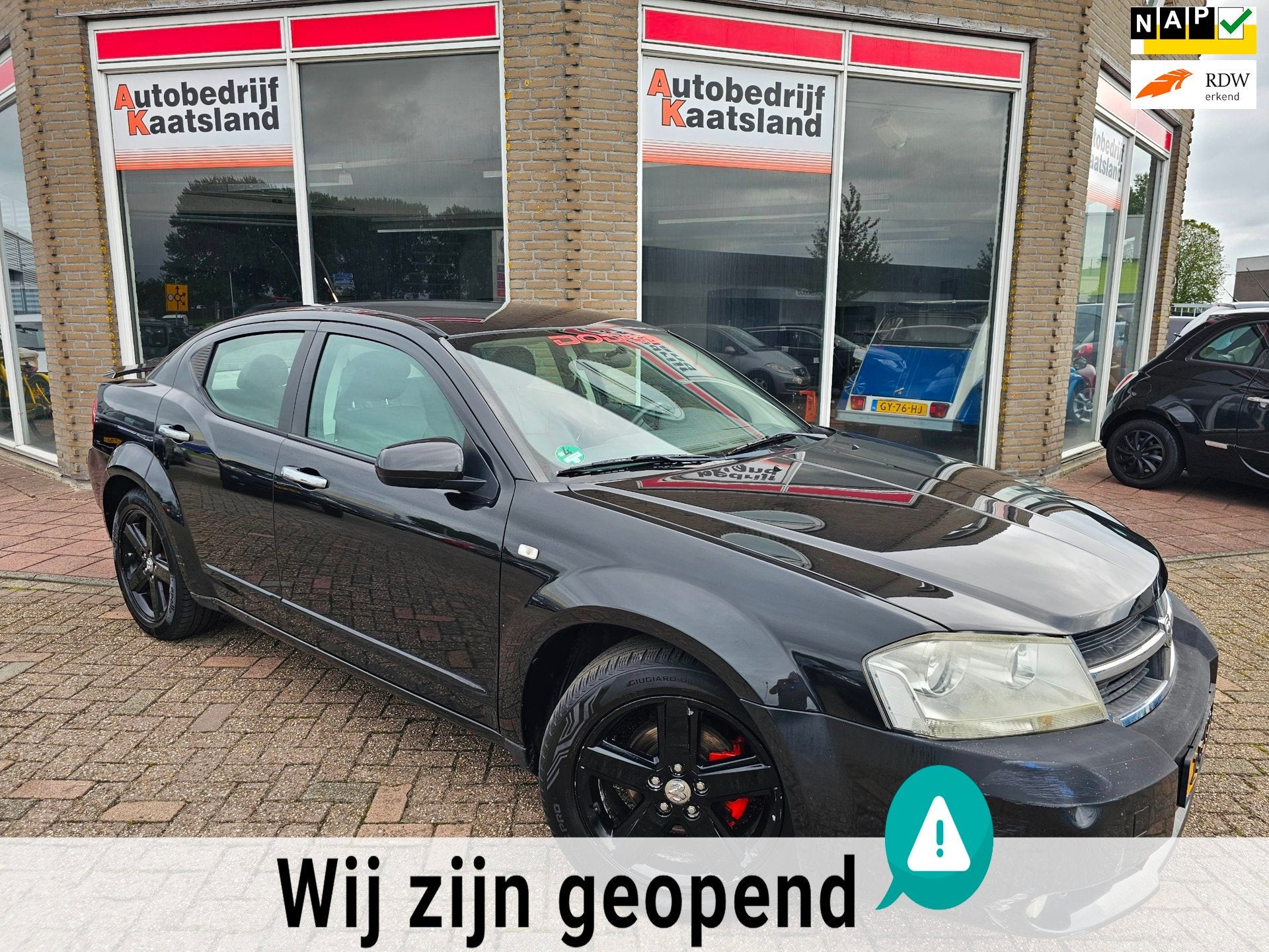 Dodge Avenger 2.0 SE - Leer - Airco - Stoelverw -, 1998 cc, 450 kg, Gebruikt, Zwart