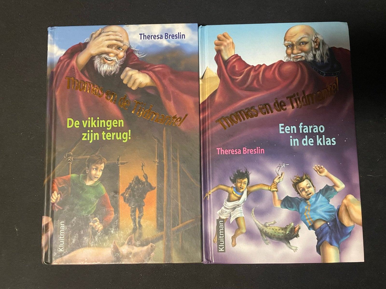 Thomas en de Tijdmantel: De Vikingen & Een Farao (2 boeken), Ophalen of Verzenden, Gelezen, Fictie