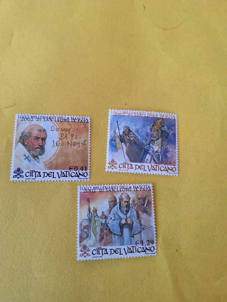 Vaticaanstad: mi. 1421/23. 1000. Geboren. Paus Leo IX., Ophalen of Verzenden, Overige landen, Postfris