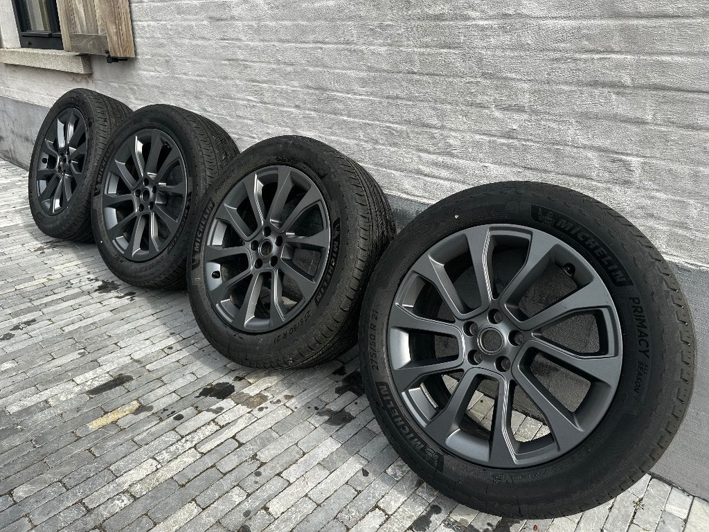 Nieuwe Range Rover velgen + nieuwe Michelin All Seasons, Ophalen, 275 mm, Banden en Velgen, Nieuw