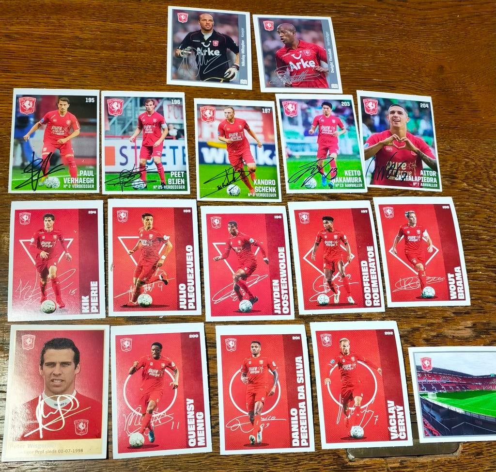 FC Twente Spelerskaarten - Gesigneerd, Ophalen of Verzenden, F.C. Twente