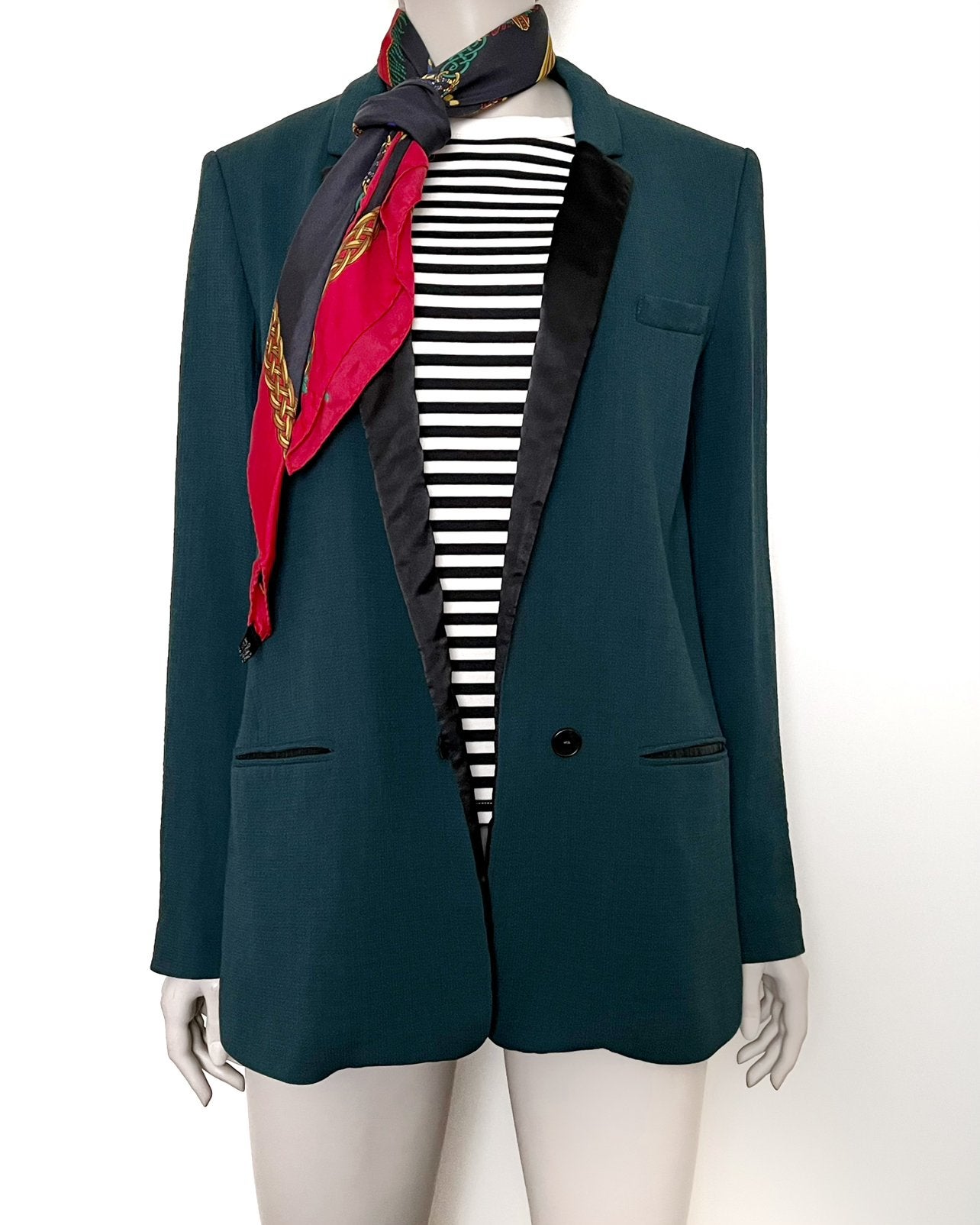 Forte Forte “IL TUXEDO” blazer donkergroen made in Italy, Maat 38/40 (M), Verzenden, Zo goed als nieuw, Jasje