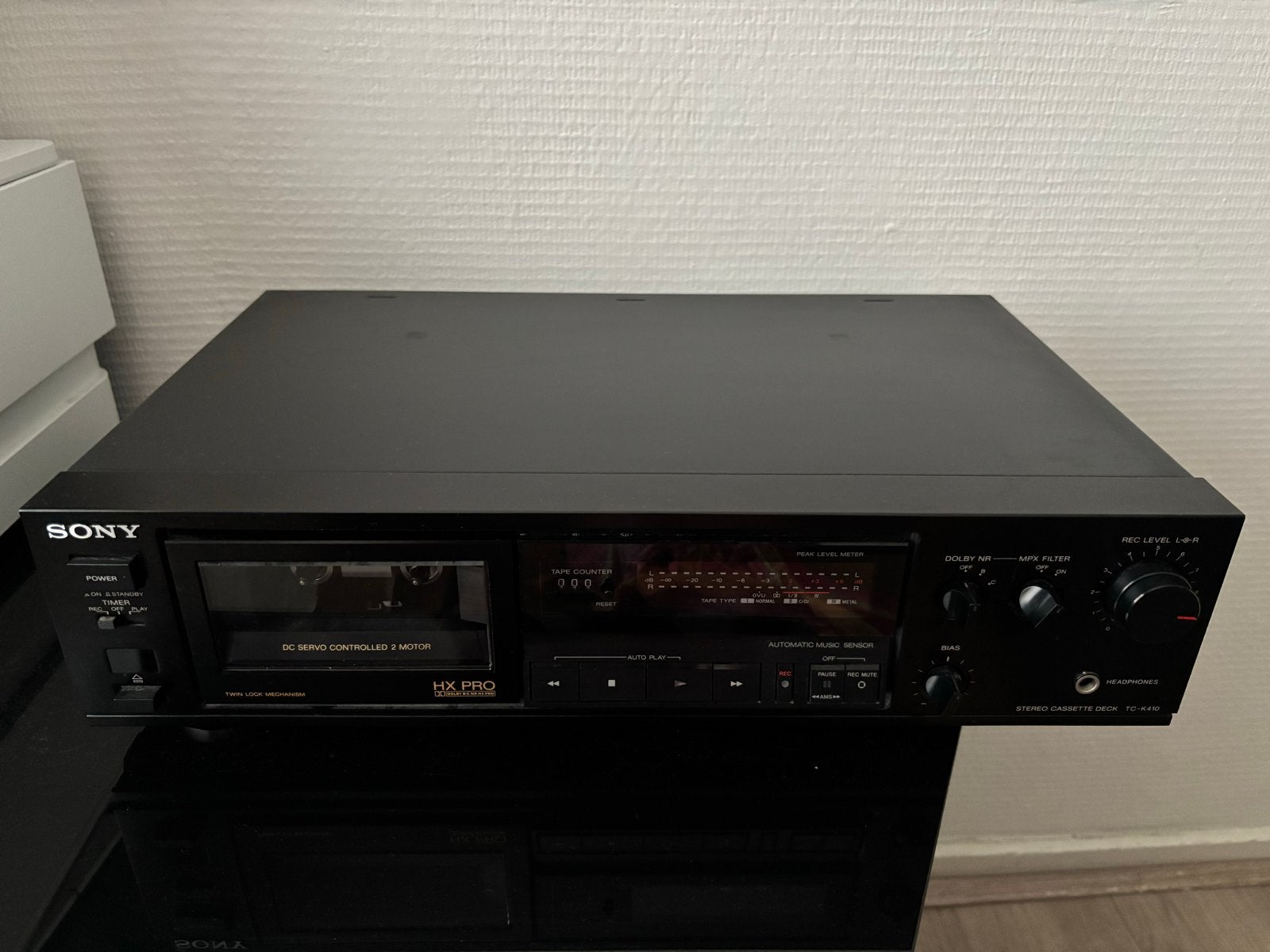 Sony TC-K410 Cassettedeck - Uitstekende Staat, Audio, Tv en Foto, Cassettedecks, Ophalen of Verzenden, Enkel, Sony, Tiptoetsen