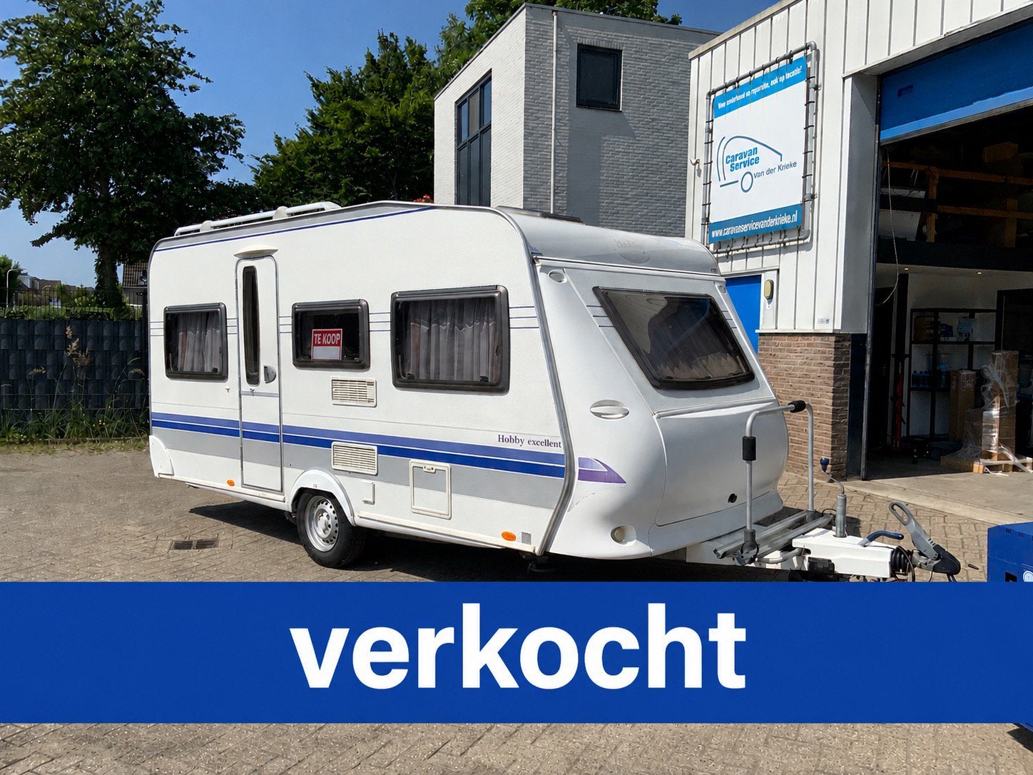 Mooie Hobby 450 UF Excellent hobby 30 caravan, Rondzit, Hobby, Dwarsbed, Bedrijf