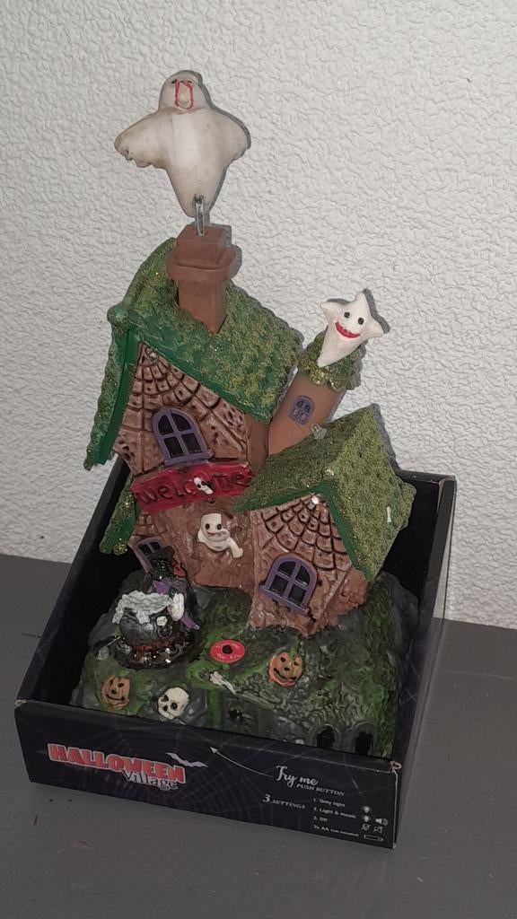 Spookhuis met licht en geluid - halloween nieuw, Hobby en Vrije tijd, Feestartikelen, Ophalen, Nieuw