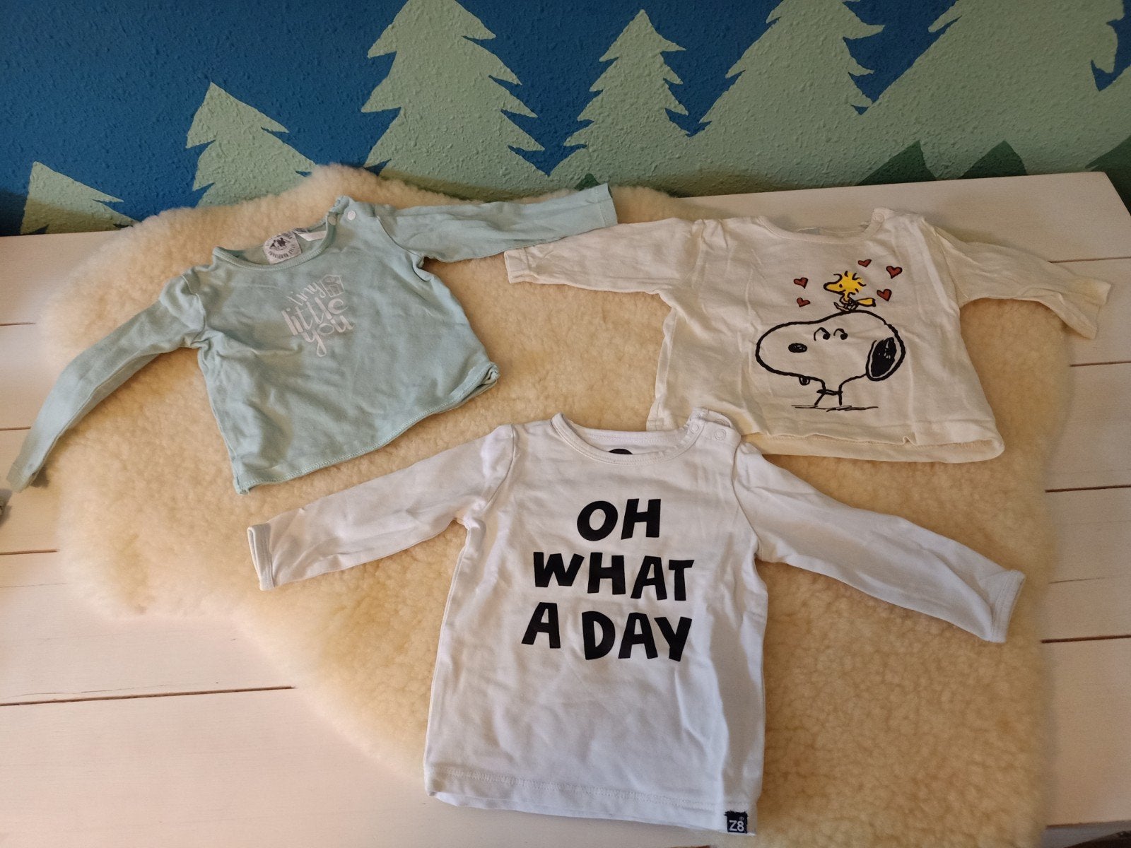 Drie longsleeves - maat 62, Gebruikt, Jongetje of Meisje, Ophalen of Verzenden, Diverse