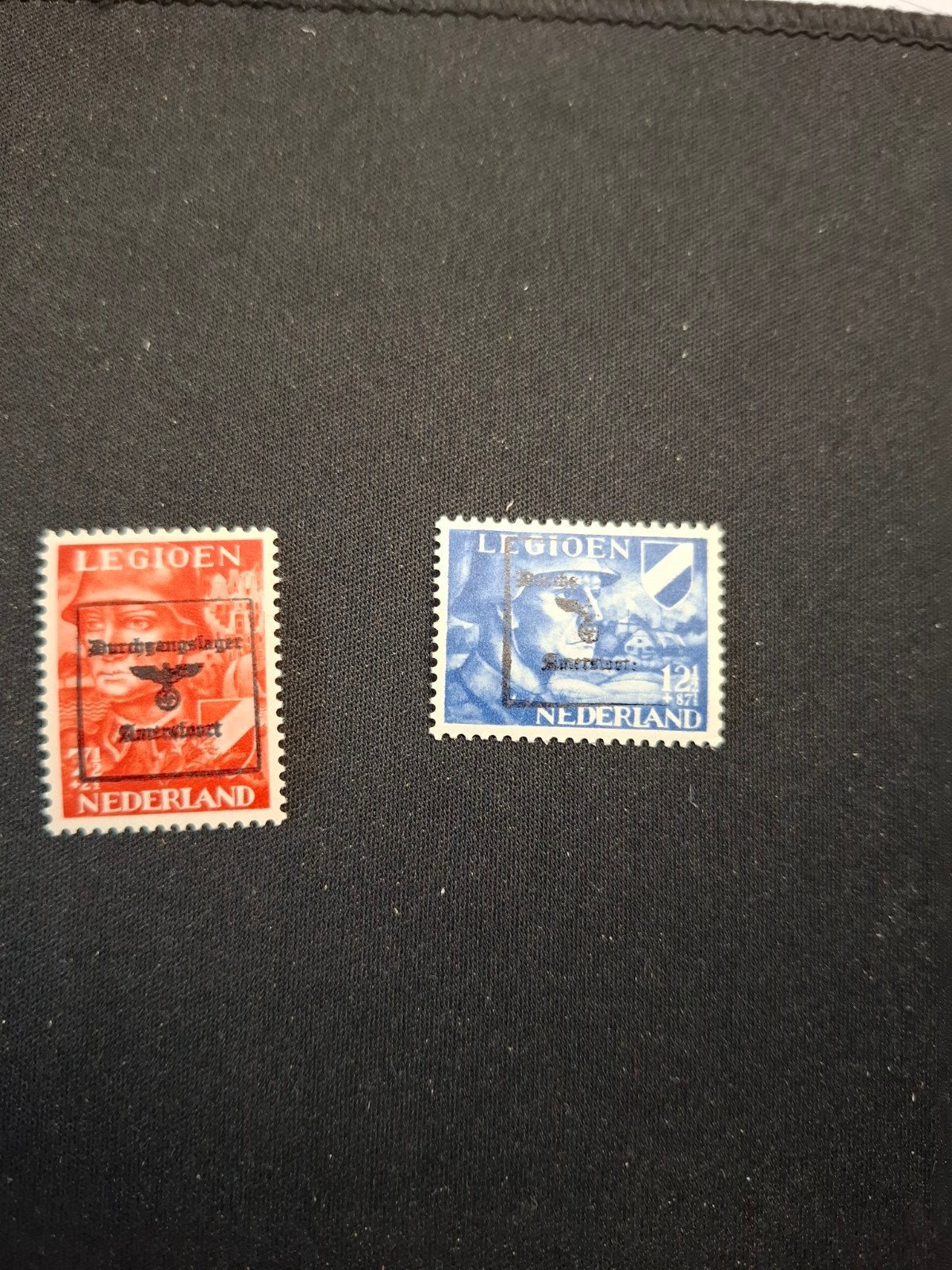 Legioen zegels met overprint "Durchgangslager Amersfoort", Postzegels en Munten, Postzegels | Nederland, Gestempeld, Na 1940, Ophalen of Verzenden