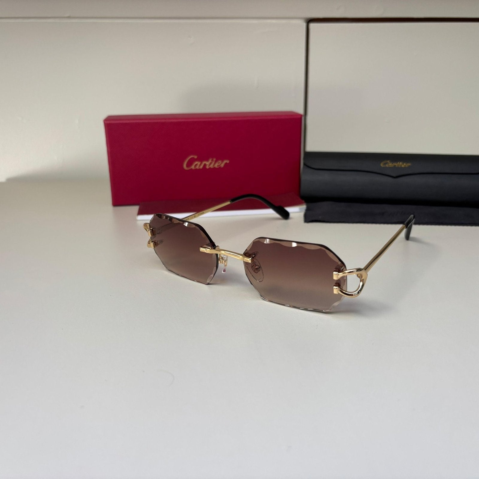 Cartier - Picadilly (Diamond Cut/Bruin/Goud) + Toebehoren, Ophalen of Verzenden, Nieuw, Bruin, Overige merken