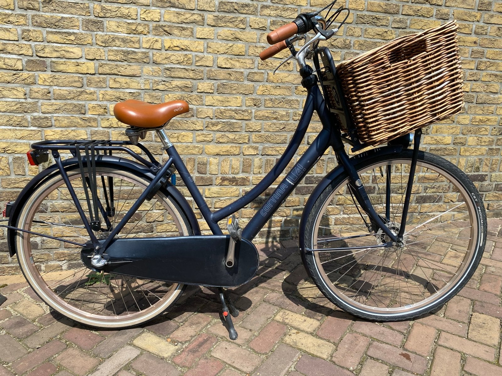 Cortina U4 Transportfiets, Gebruikt, Versnellingen, 50 tot 53 cm, Trommelrem