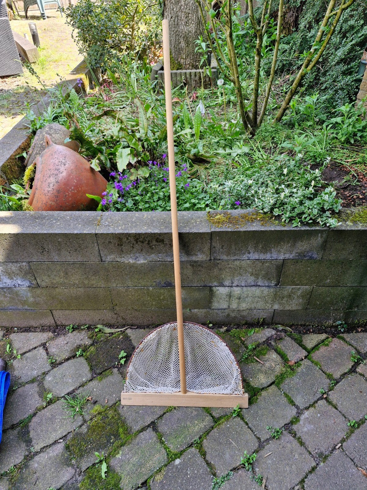 Garnalennet 50 cm breed, Ophalen