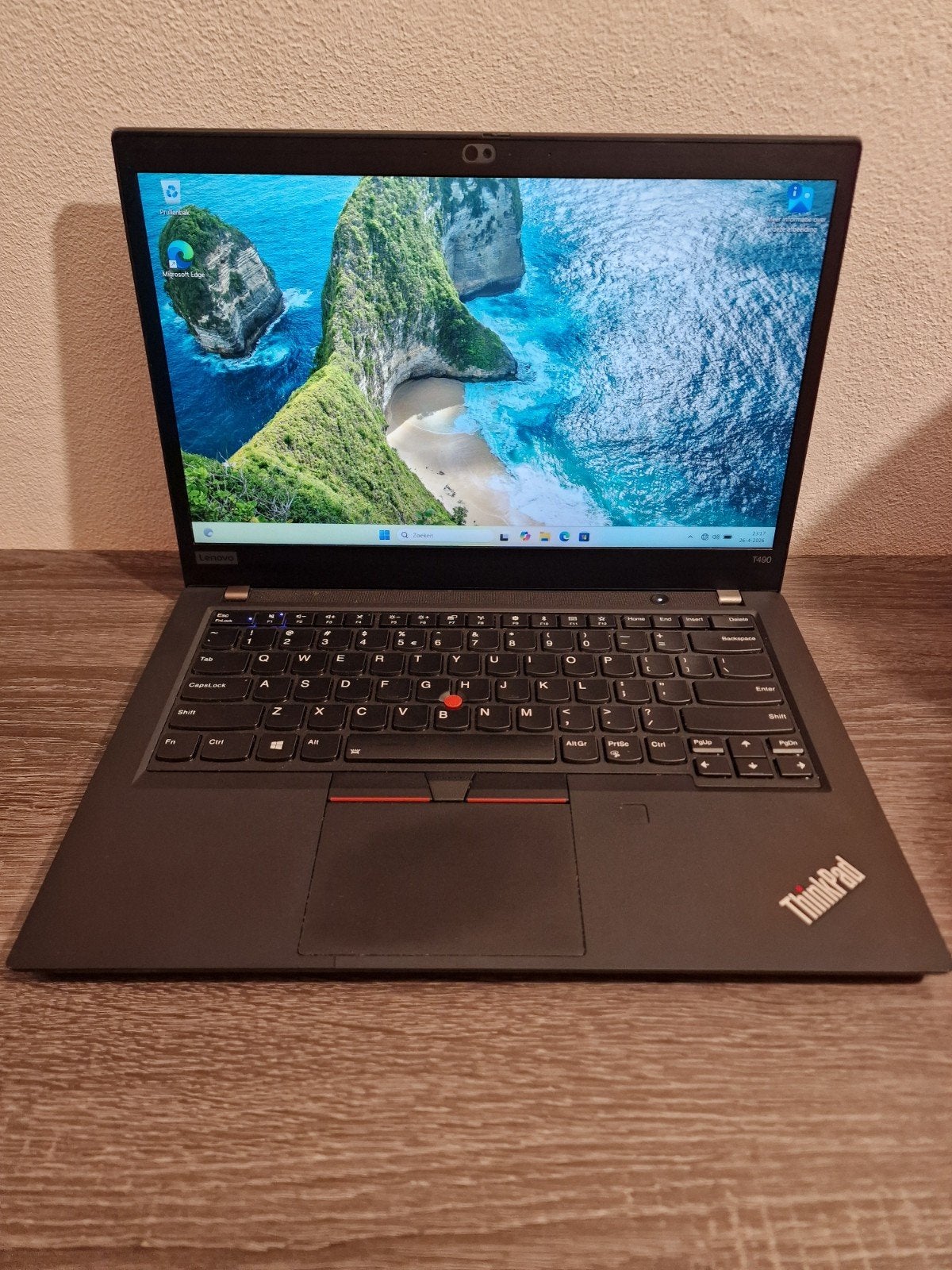 Lenovo ThinkPad T490 i5-8265U 8GB RAM Windows 11 Pro, Computers en Software, Intel Core i5-8265U, Qwerty, 8 GB, Minder dan 2 Ghz