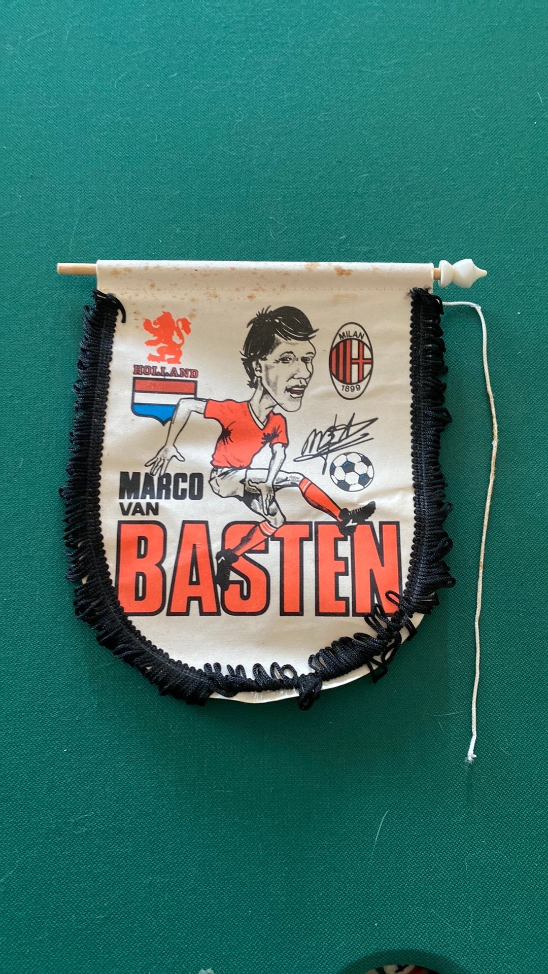 Vaantje Marco van Basten AC Milan Ajax Nederlands Elftal, Ophalen of Verzenden, Gebruikt, Ajax, Vaantje of Sjaal