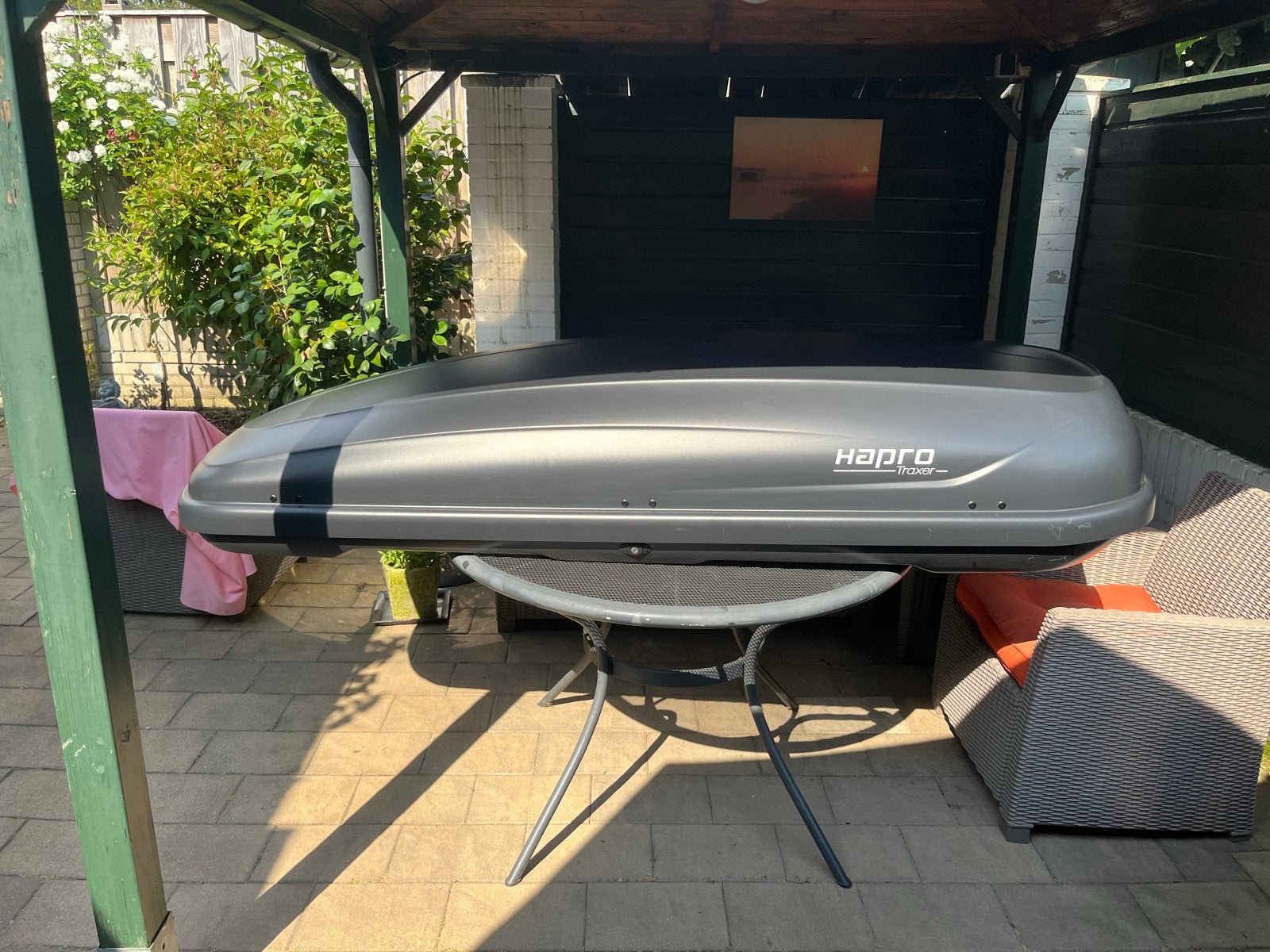 Hapro Traxler 8.6 Dakkoffer 530L - Zo goed als nieuw, Auto diversen, Dakkoffers, Ophalen, Zo goed als nieuw