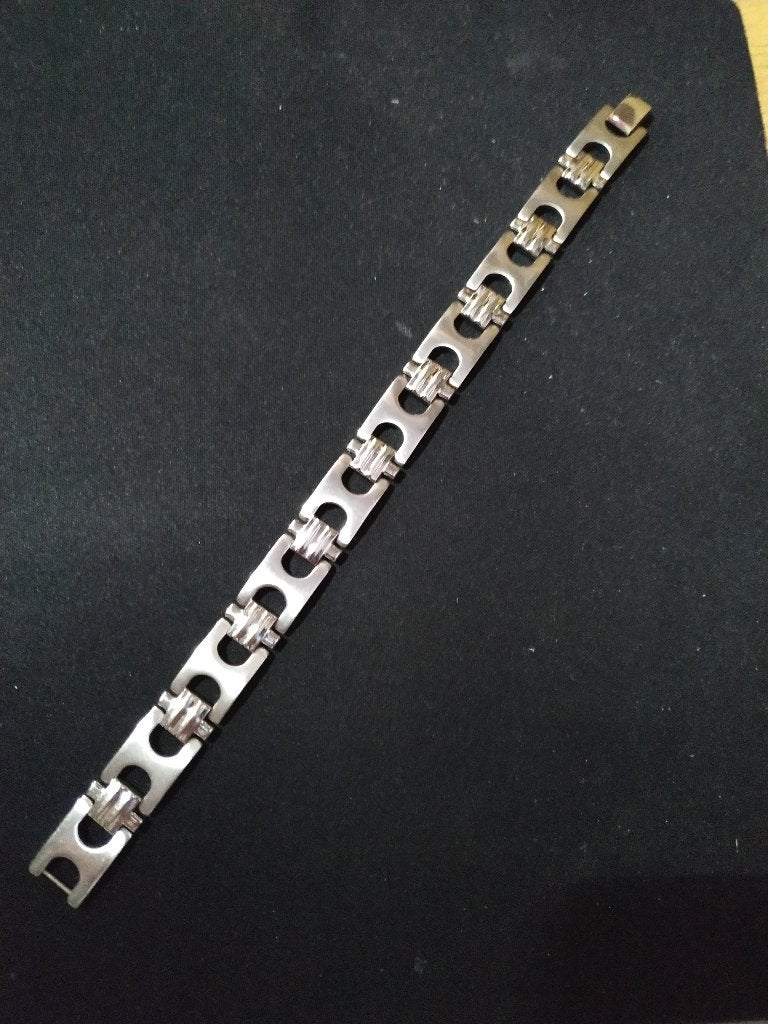 Stalen armband - 4 type, Ophalen of Verzenden, Nieuw, Zilver, Staal