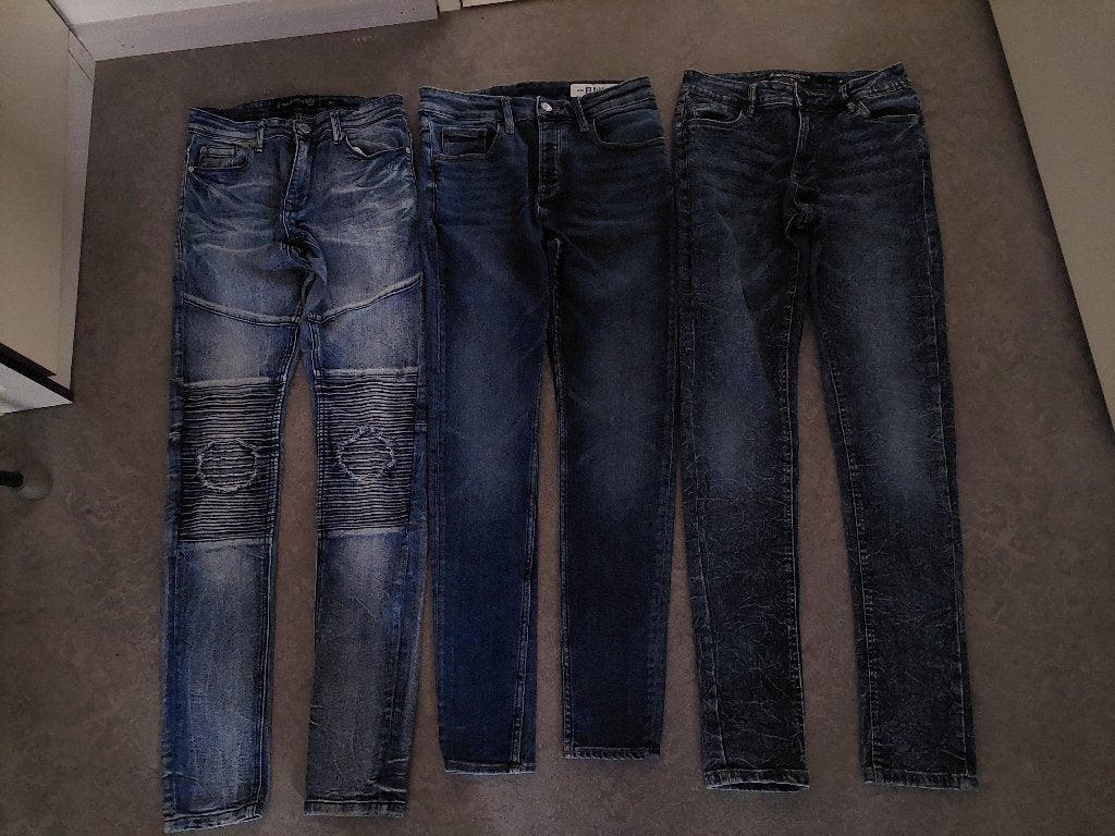 Blue Ridge 1 + OWN the streets 2 sp.broek 28-32 valt 164-170, Broek, Gebruikt, Ophalen of Verzenden, Jongen