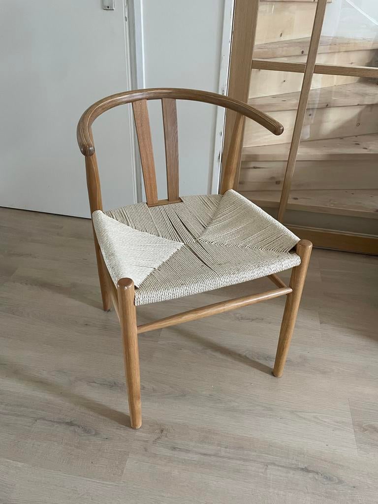 Set van 4 Y-stoelen, wishbone (2 varianten), Huis en Inrichting, Stoelen, Ophalen, Gebruikt, Overige kleuren, Vier