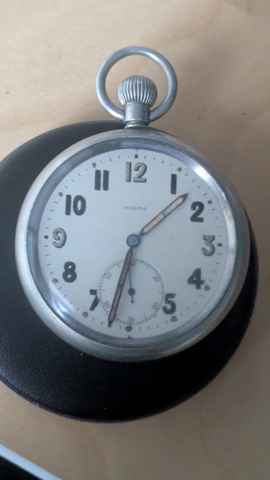 WWII Moeris GSTP Zakhorloge - Werkend, Ophalen of Verzenden, Staal, Zakhorloge, Overige merken