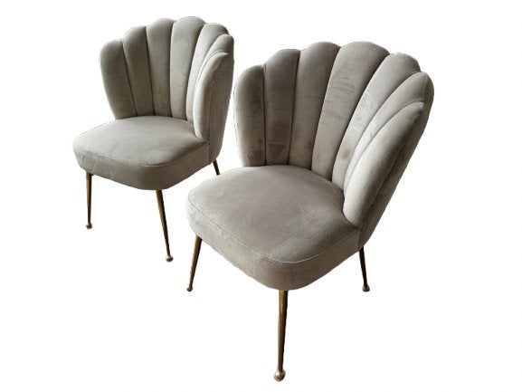 2x Richmond Pippa Khaki Velvet eetkamerstoelen, Huis en Inrichting, Stoelen, Ophalen, Overige materialen, Twee, Overige kleuren