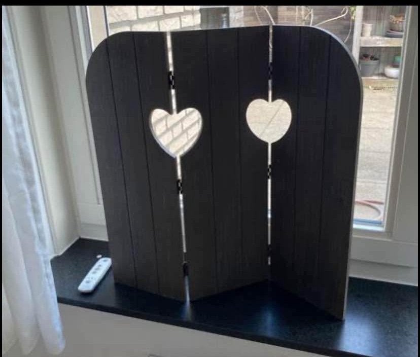 Raamscherm groot 58x58 cm, Ophalen, Zo goed als nieuw