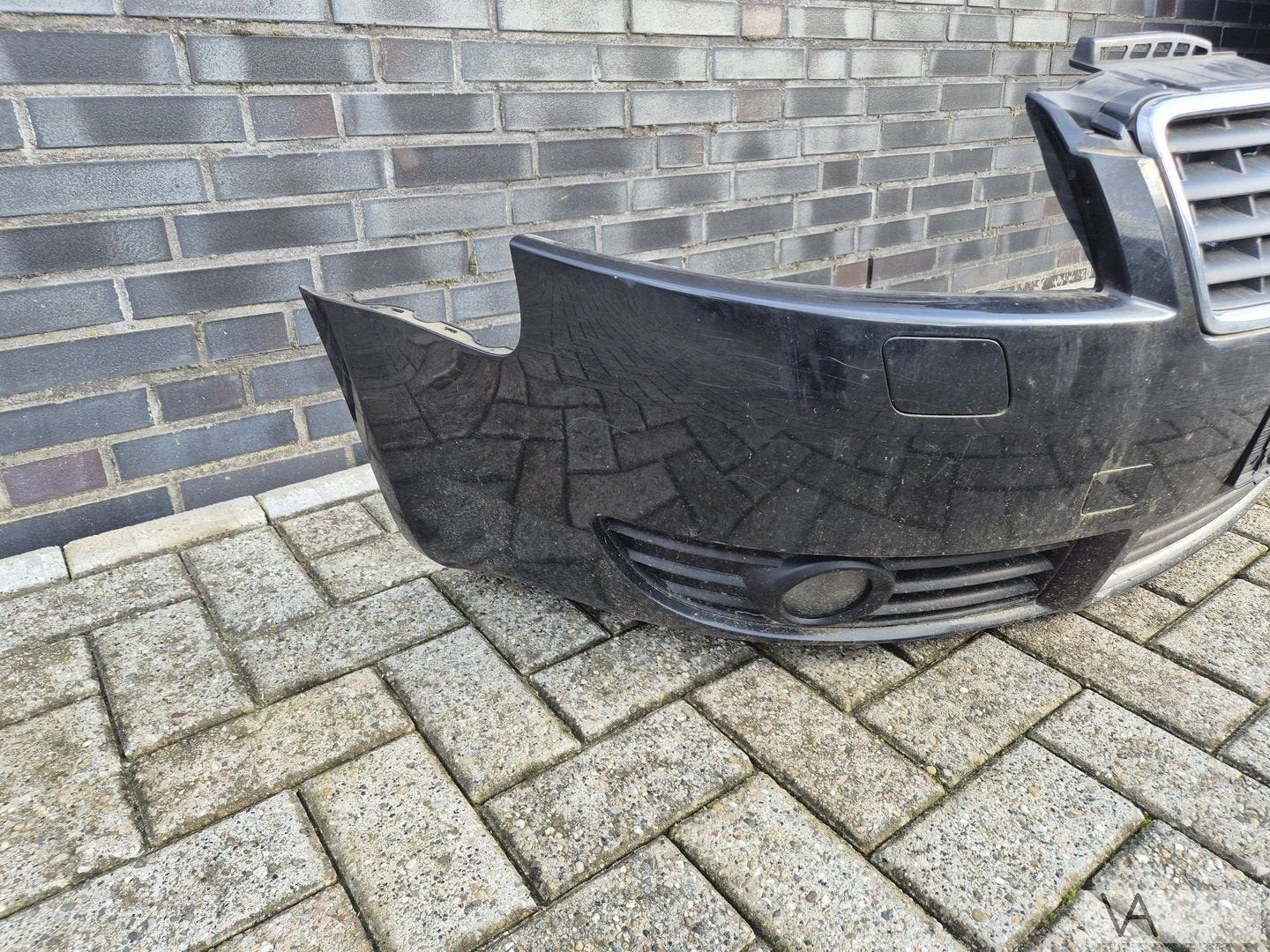 Audi A4 cabrio 2002 - 2006 voorbumper met grille en sproeier, Gebruikt, -, Voor, -