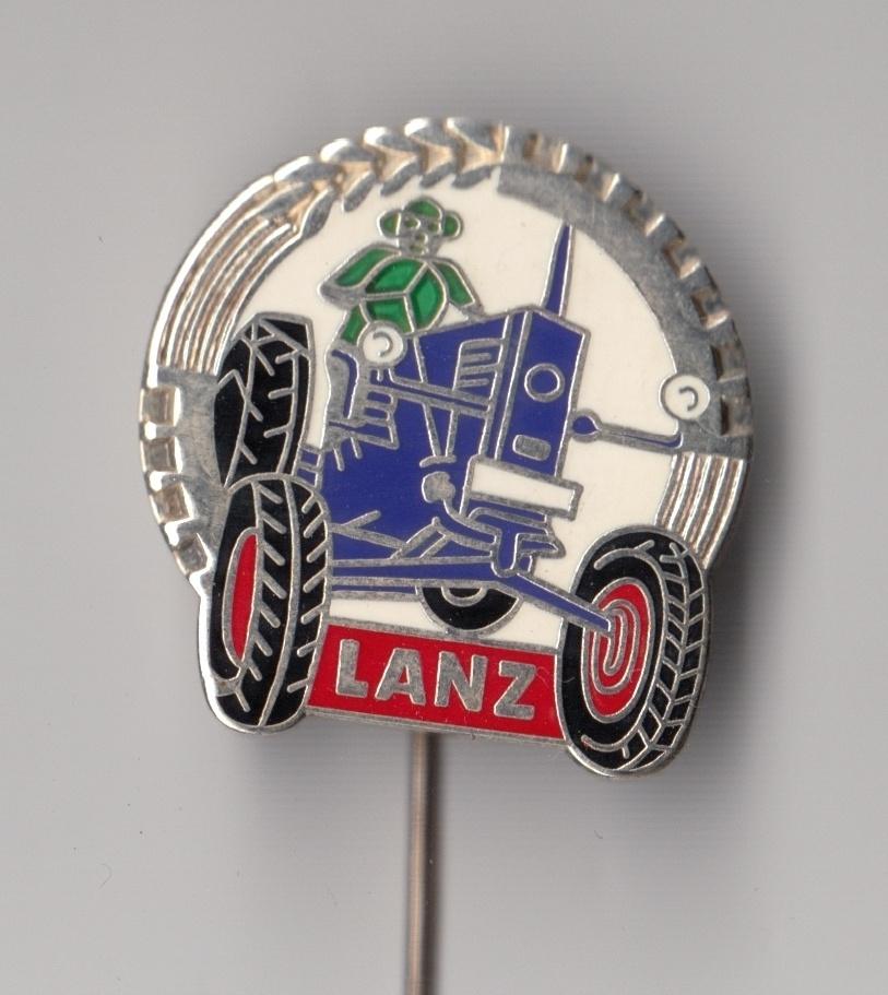 Lanz Tractor Logo emaille speldje, Gebruikt, Niet vindbaar, Niet vindbaar, Speldje of Pin