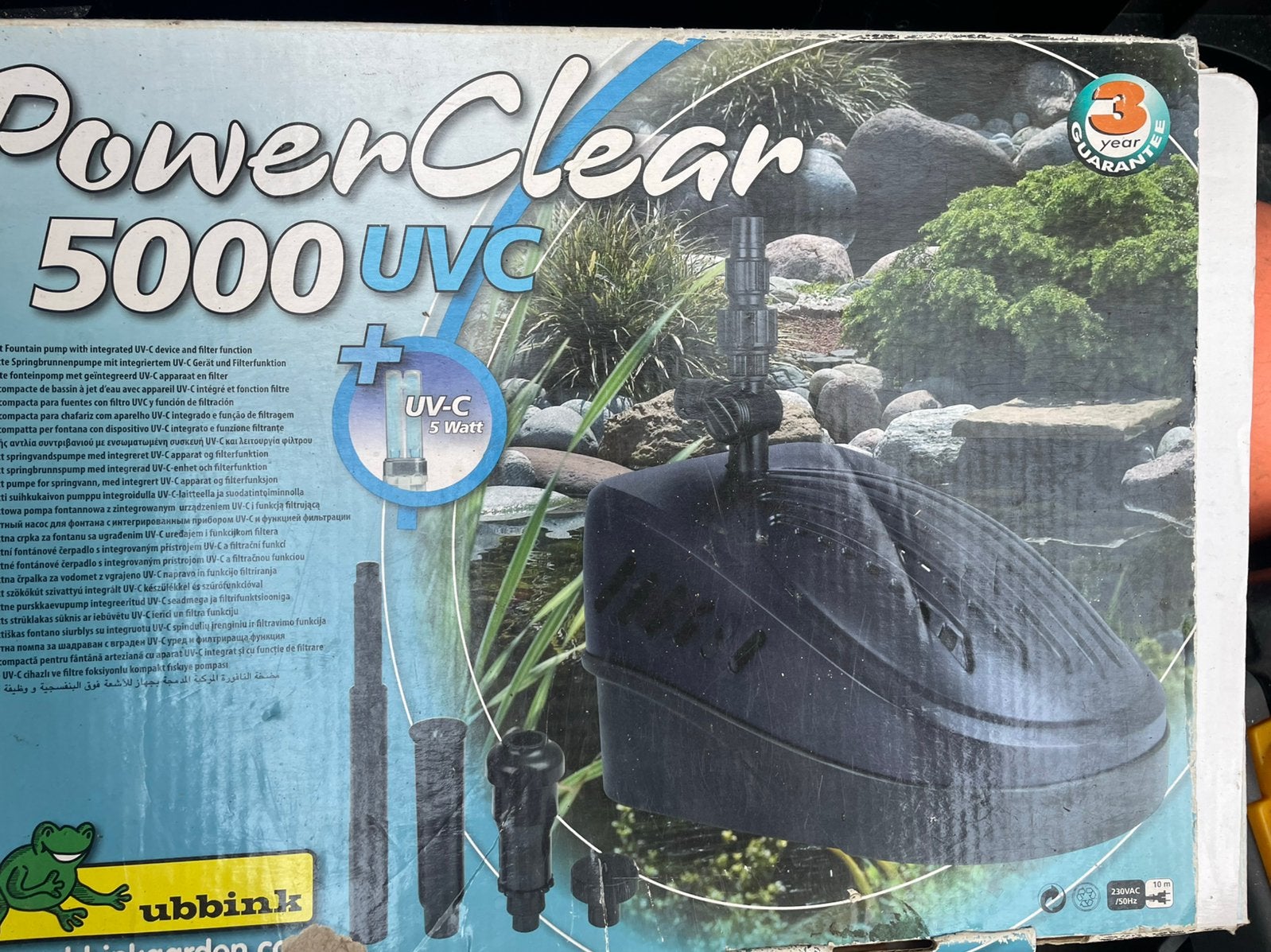 Power clear 5000 uvc vijver pomp, Ophalen of Verzenden, Zo goed als nieuw, Vijverfilter