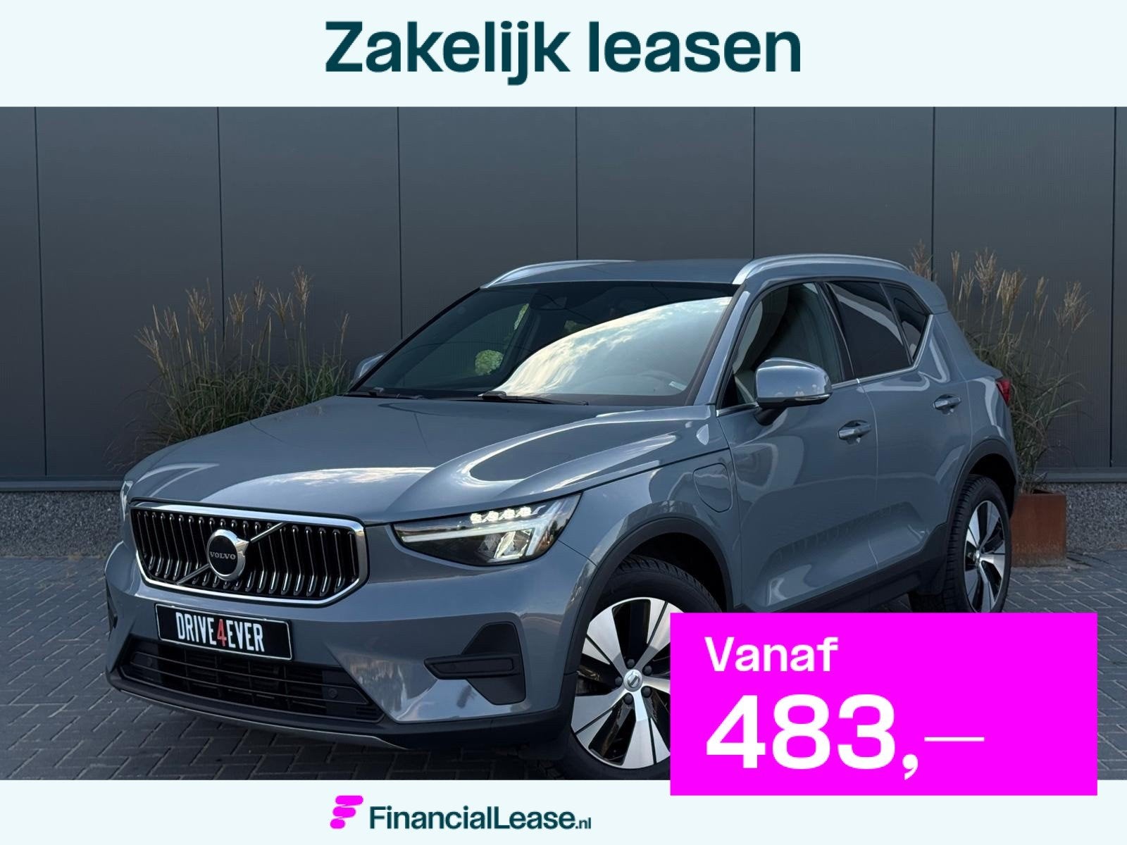 Volvo XC40 1.5 T4 Plug-in hybrid Core Bright FACELIFT M24 NA, Dealer onderhouden, Stof, Gebruikt, Zwart
