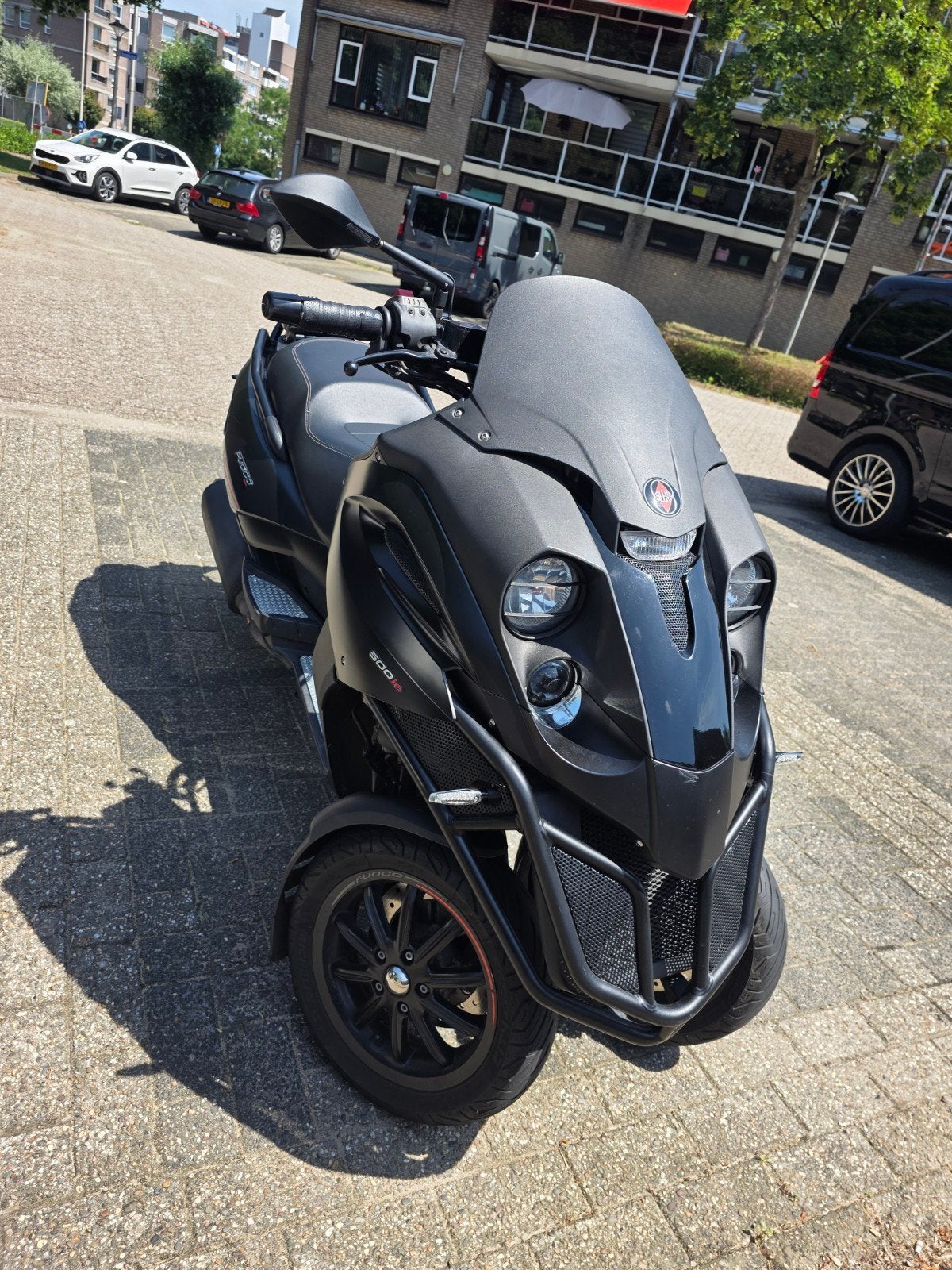Gilera Fuoco Zwart 500i bj 2015 akra handverwarming etc, Ophalen, Gebruikt, Overige modellen, Benzine