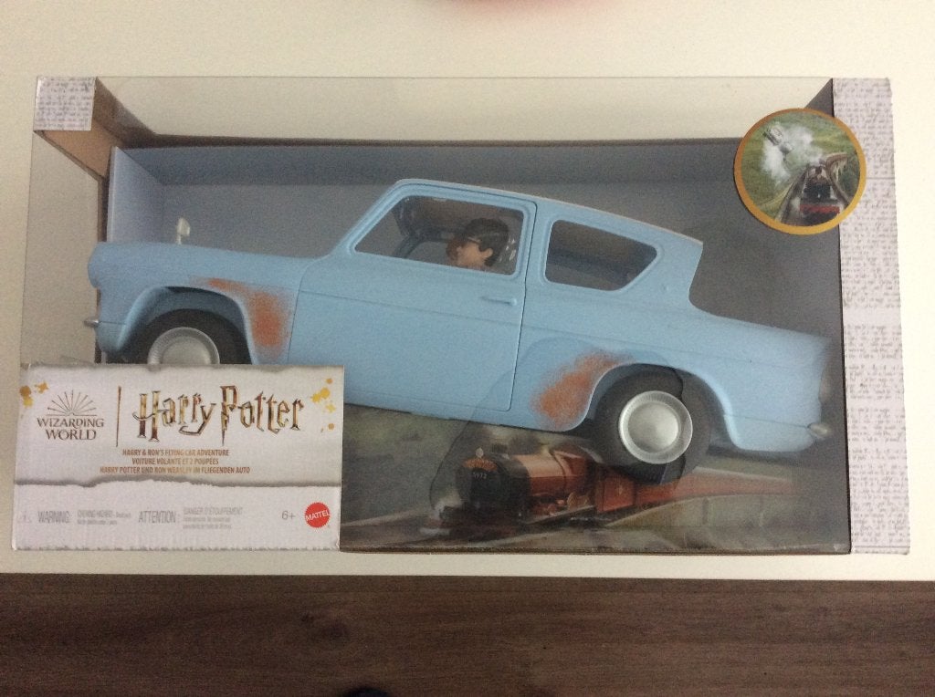 Harry Potter - vliegende auto met Harry en Ron, Ophalen of Verzenden, Zo goed als nieuw, Overige typen