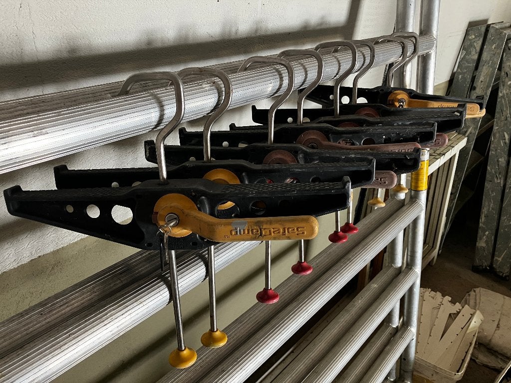 ladderklem, Ophalen of Verzenden, Zo goed als nieuw, Ladder, Minder dan 2 meter