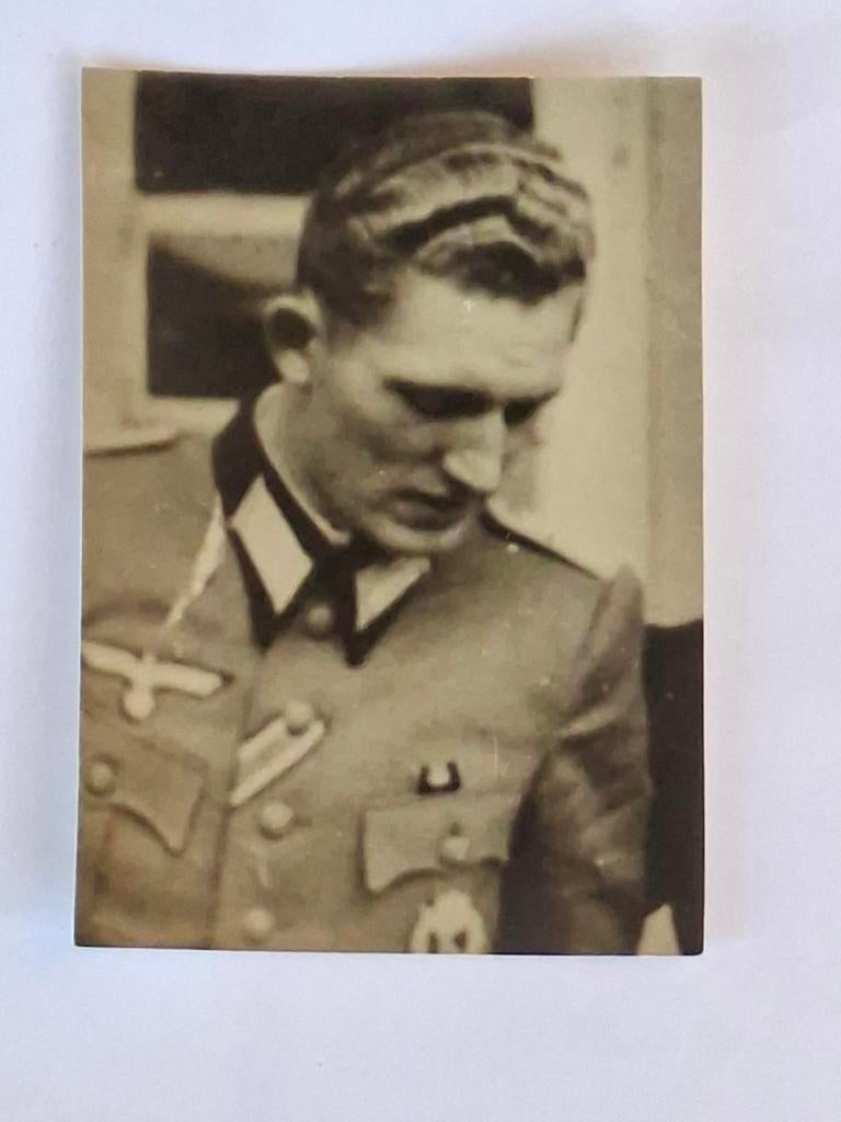 Fotokaart- landmacht- Heer- EK II- Infanterie-Sturmabzeichen, Ophalen of Verzenden, Landmacht, Duitsland, Foto of Poster