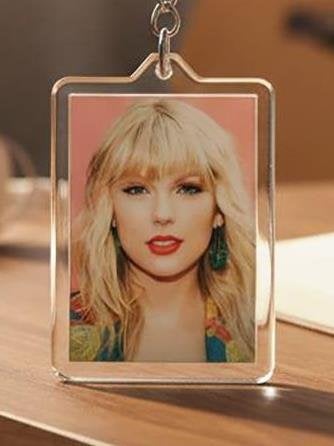 Taylor Swift muziek foto Sleutelhanger leuk kado, Verzenden, Nieuw, Overige typen