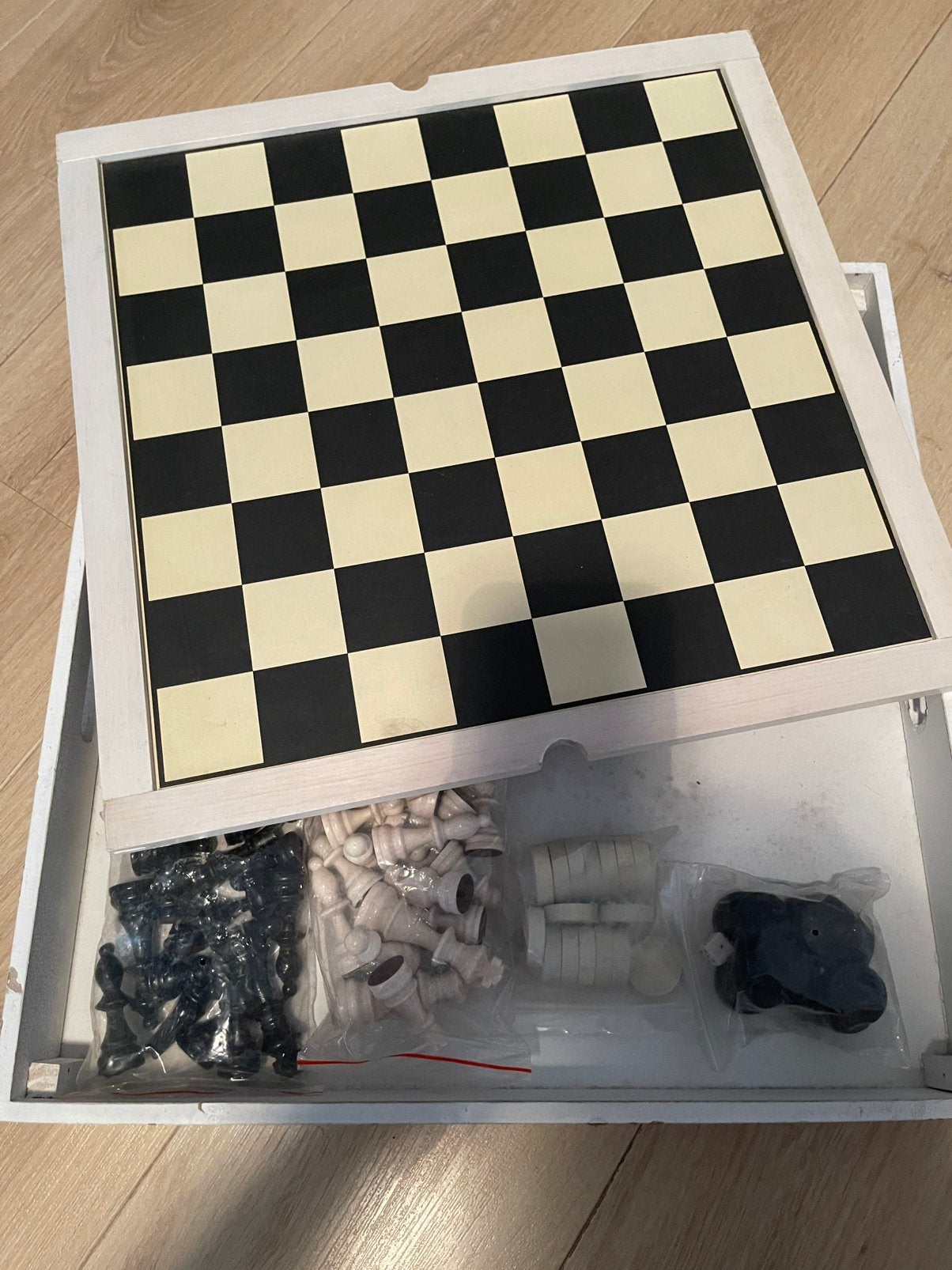 Schaak en Backgammon set - compleet en in goede staat, Ophalen of Verzenden, Zo goed als nieuw