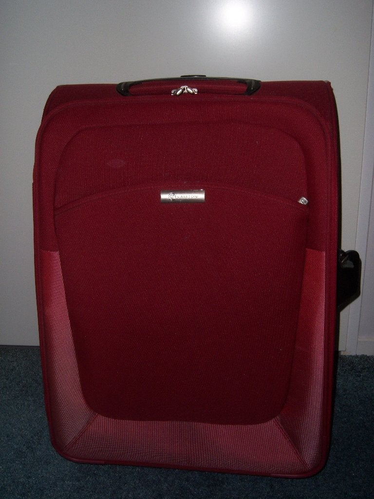 Mooie bordeaurode Carlton reiskoffer / koffer, 60 tot 70 cm, 45 tot 55 cm, Ophalen of Verzenden, Zo goed als nieuw