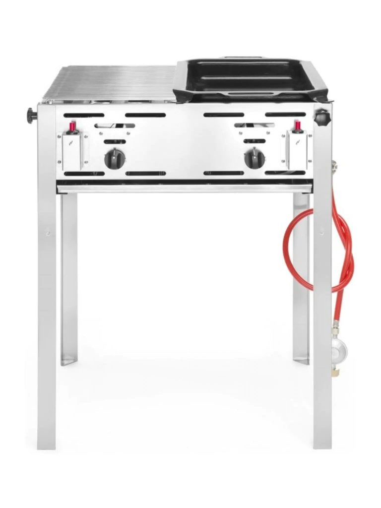 Te huur gasbarbecue incl bakplaat en gas  € 30,00 per dag, Ophalen of Verzenden, Gebruikt