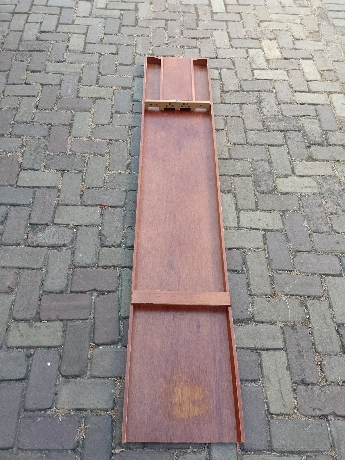 Homas sjoelbak 2 meter met 30 holgedraaide schijven, Ophalen