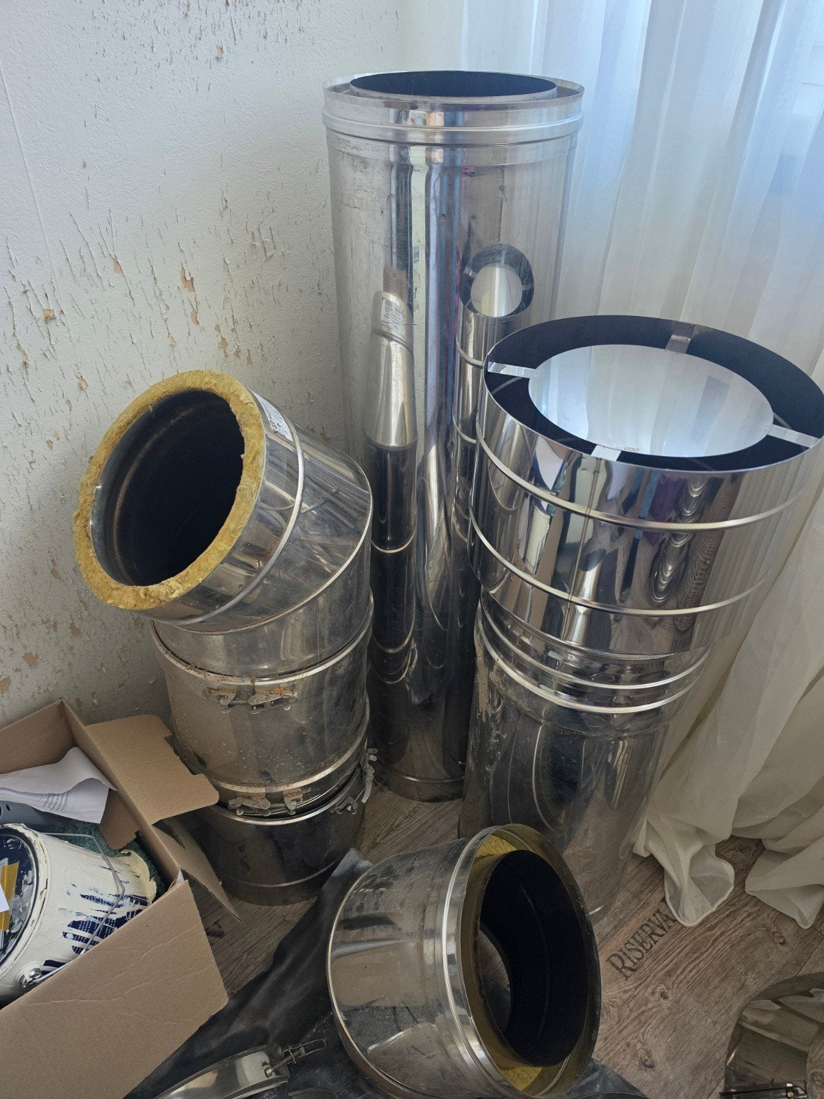Houtkachel afvoerbuis diameter 200mm, zeer goede staat, Ophalen, Zo goed als nieuw, Overige typen