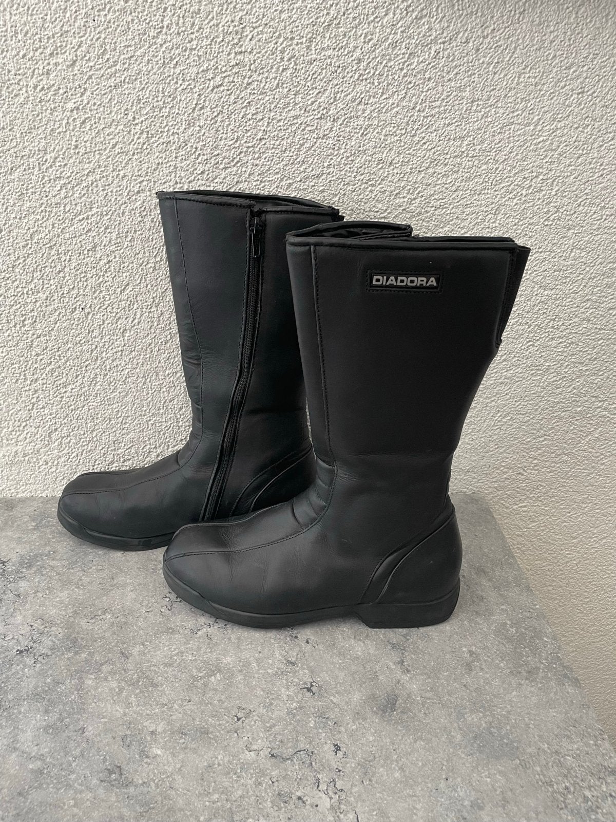Diadora motorlaarzen - EUR 37 - Zwart, Ophalen of Verzenden, Tweedehands, Dames, Laarzen