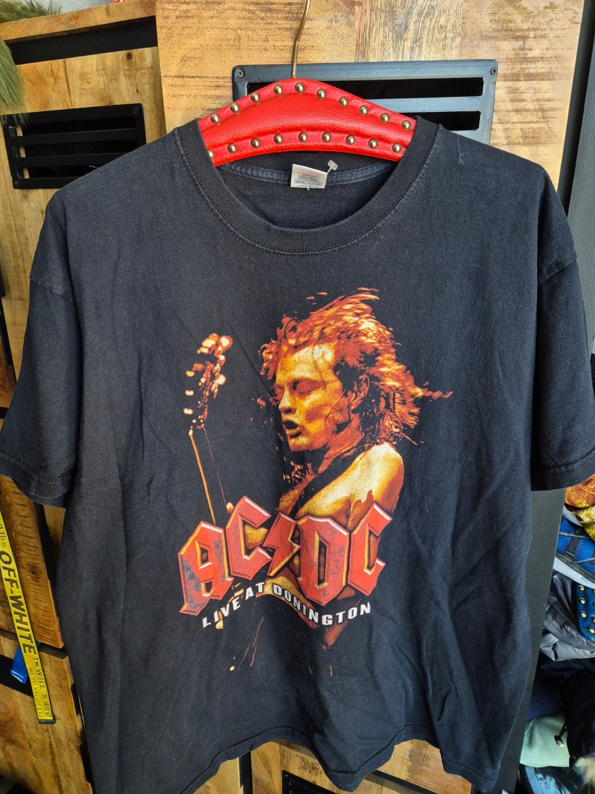 AC/DC Live at Donington T-shirt - Zwart - Maat XL, Kleding | Heren, Zwart, Maat 56/58 (XL), Ophalen of Verzenden, Gedragen