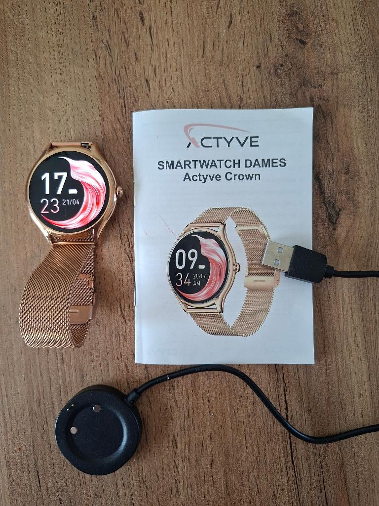 Active smartwatch dames Actyve Crown - NIEUW, Nieuw, Ophalen of Verzenden, Roze, Conditie