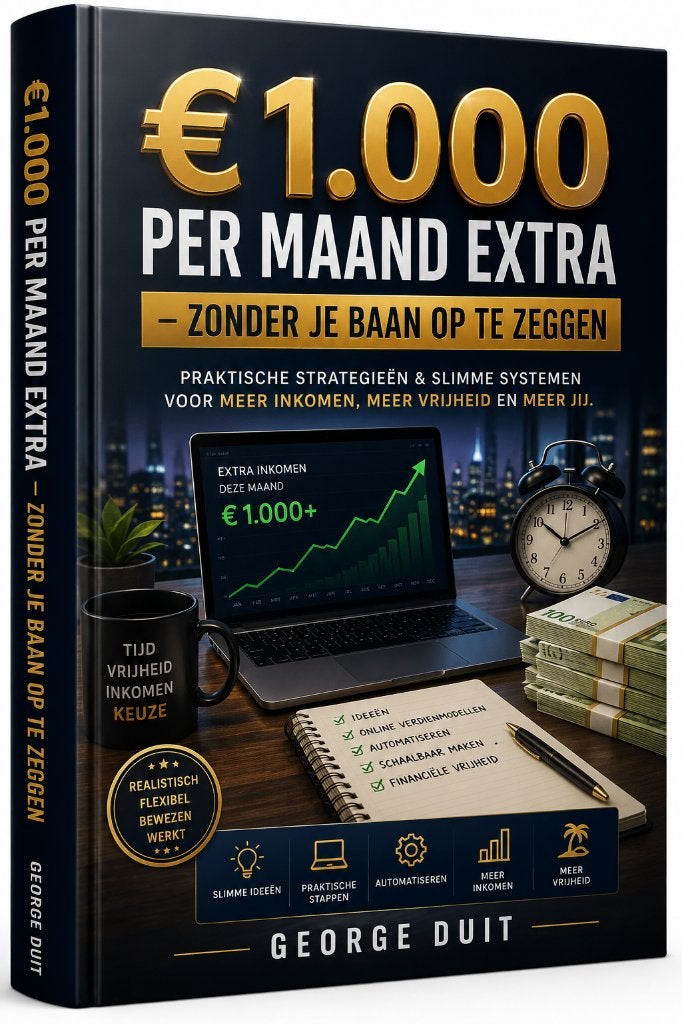 €1.000 PER MAAND EXTRA – Zonder je baan op te zeggen, Boeken, Overige onderwerpen, George Duit