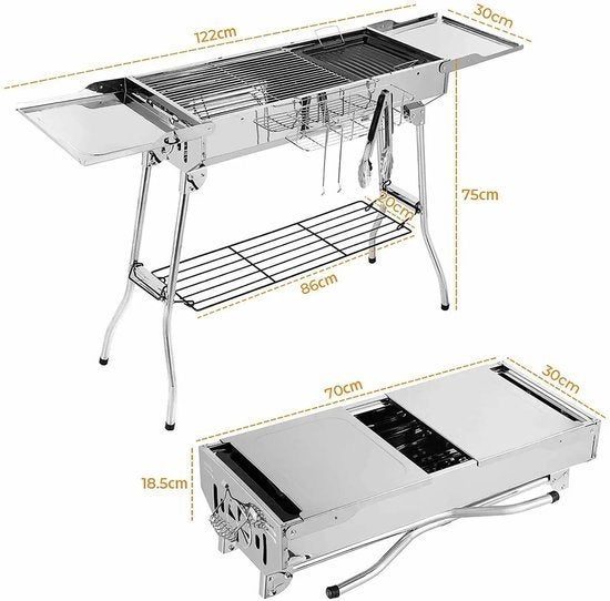 Houtskool - BBQ - Houtskoolbarbecue - Houtskoolgrill van Roe, Corvance B.V., Verzenden, Nieuw, Corvancebol@gmail.com