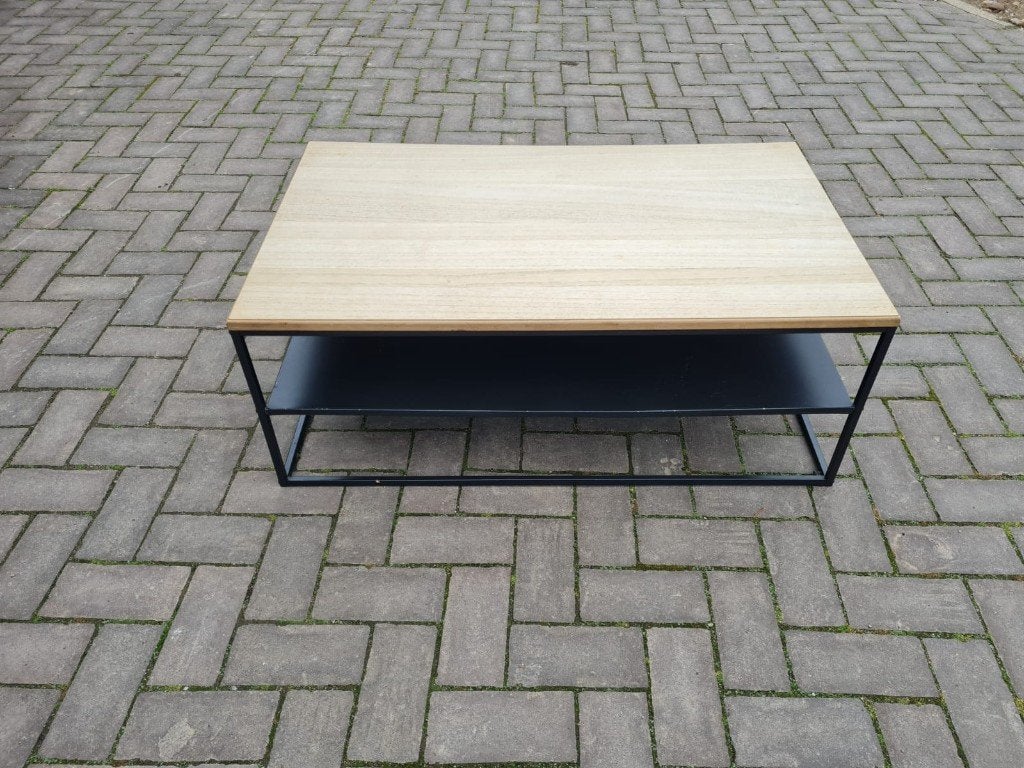 Salon tafel 100x60x38, Ophalen, Overige materialen, Gebruikt, 100 tot 150 cm