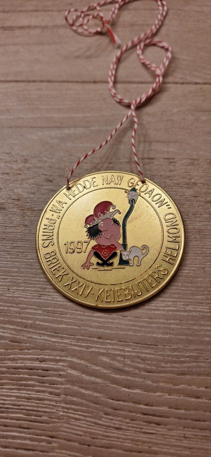 Carnavals medaille keiebijters Helmond 1997 (7626), Ophalen of Verzenden, Overige materialen