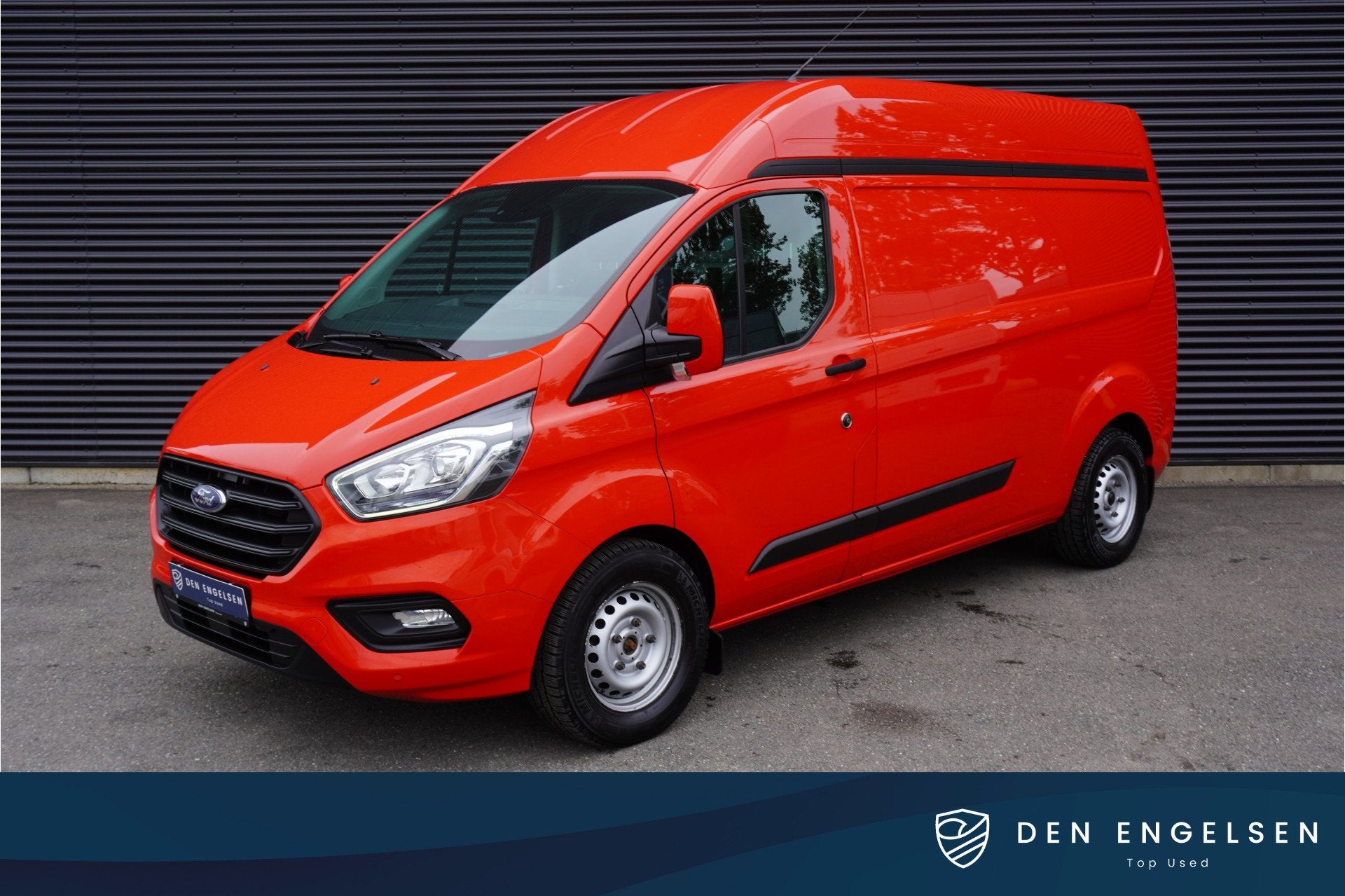Ford Transit Custom 300 131pk L2H2 Sortimo Werkplaats inrich, Voorwielaandrijving, Lichtsensor, Gebruikt, Zwart