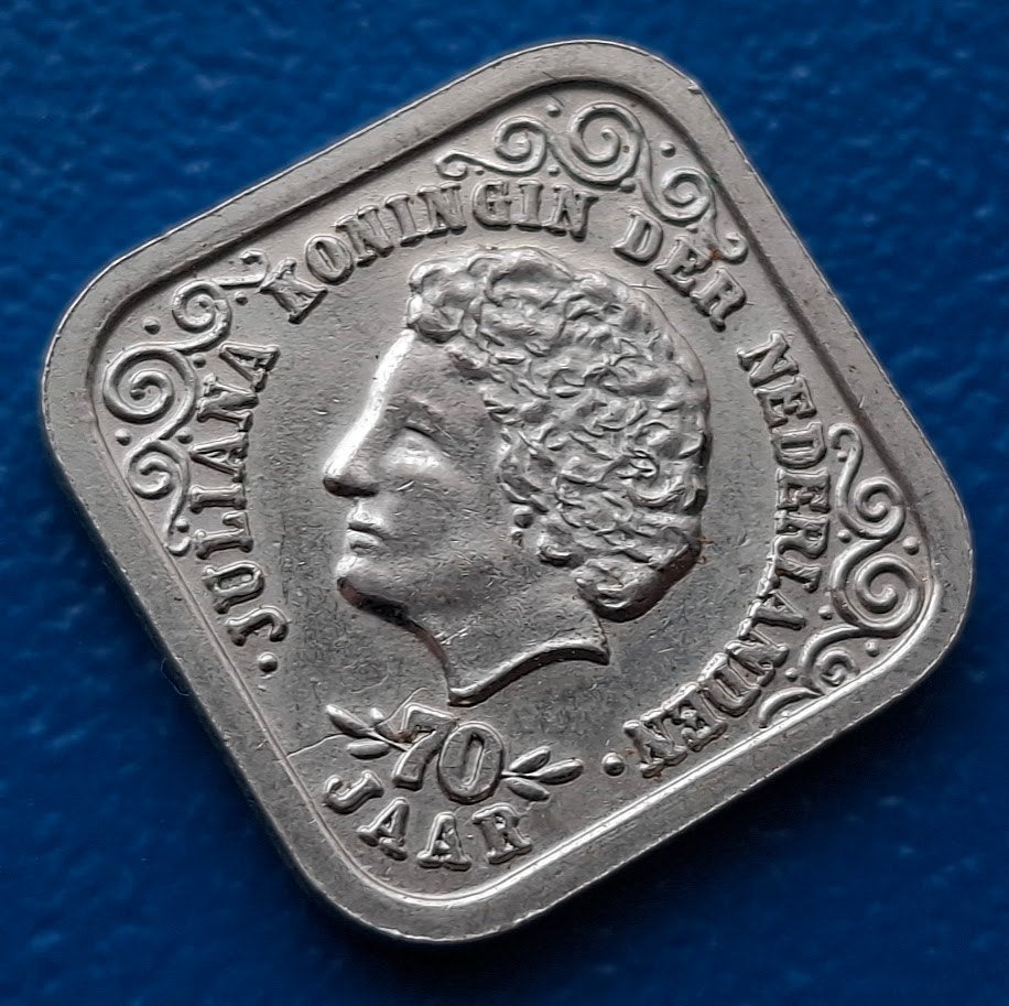 Penning 5 cent Juliana 70 jaar / Unie van Utrecht - 1979, Postzegels en Munten, Verzenden, Overige materialen, Nederland